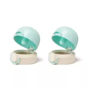 그린핑거 유아컵 원터치캡 텀블러 마개 민트 2개 BNS