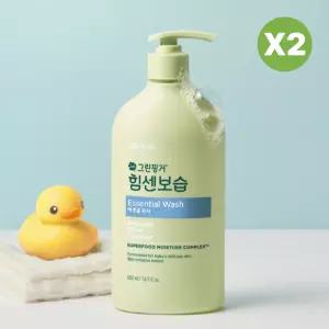 그린핑거 에센셜 신생아 유아 바디워시 500ml 2개 BNS