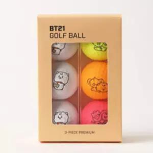 BT21 골프공 무광 골린이 선물 알제이 3구 컬러3구 BNS