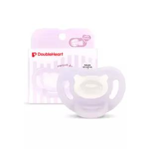 더블하트 아기 쪽쪽이 출산 선물 퍼플M 스트랩 핑크 BNA