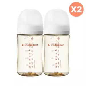 더블하트 아기 젖병 편한 수유 240ml 4개 젖꼭지L 4개 BNA