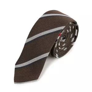 [명품] 섀도 스트라이프 피케 위브 넥타이 MNL001AF0990 210