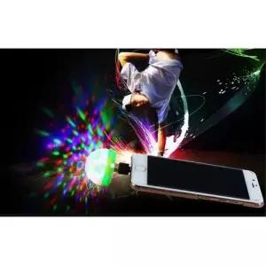 핸드폰 미러볼조명 노래방 조명 무드등 휴대폰 충전기 W332D1C