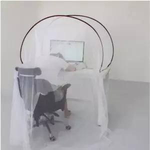 캠핑 모기장 책상용 기숙사 접이식 캠핑용품 간편설치 차박 곤충커튼 독서