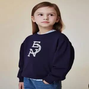 [빈]BEEN 현대충청 BA12TS02NV네이비로고자수장식맨투맨티셔츠