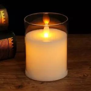 LED SXS712Z3 투명 유리병 수면등 무드등 10cm 캔들 로맨틱