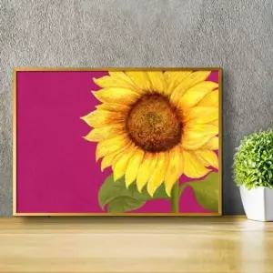 해바라기그림 TJS448A3 액자 A3 3SUN2 풍수그림 돈들어오는