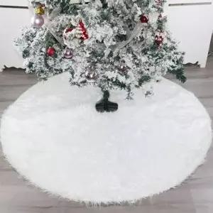 소품 PLM087O8 화이트 크리스마스 스커트 장식 트리 트리커버