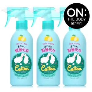 온더바디 발을씻자 코튼풋 풋샴푸 풋스파 385ml 3개 레몬 풋케어 풋워시 발세정제