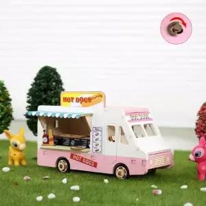 DIY MLE656J0 조립 태엽 오르골 핫도그트럭