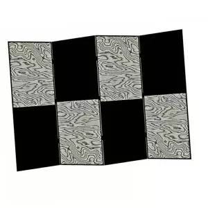 4단 AIM073X8 공간분리 파티션 우드 가림막 나무 원목