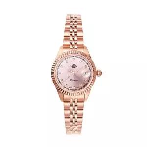 [신세계라이브쇼핑]로즈몽 RS76-05MT 앤틱 터치 로즈 라운드 여성 메탈 손목 시계