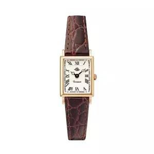 [신세계라이브쇼핑]로즈몽 NS-012RVR-BR 노스탤지아 스퀘어 여성 가죽 손목 시계