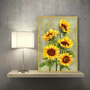 해바라기그림액자 YTB471R5 풍수그림 돈들어오는 A3goldAL8