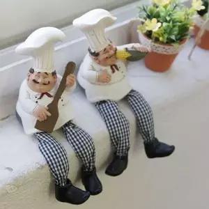 레스토랑 IYH169D6 카페 장식 소품 주방장 쉐프 인형 2P GWM