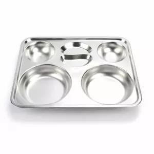 급식 801TRM54 원형 4찬 스텐 식판 성인식판 학교식판