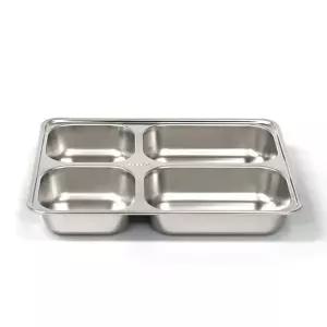 스테인레스 716IGU60 304 깊은 4칸 성인용 병원 급식 스텐 식판