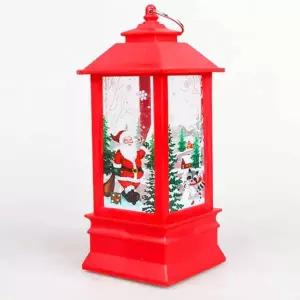 크리스마스 WIR070M6 랜턴 레드 크리스마스꾸미기 크리스마스장식품 크리스마스조명장식