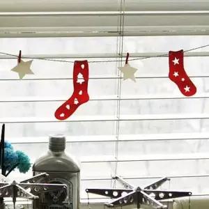 하나씩 ZXG297T7 손으로 직접 붙여요 크리스마스 양말 가렌더