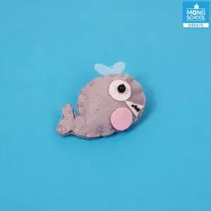 몽스쿨 고래펠트 아기고래 양모펠트 꾸미기재료 DIY 부자재 소품 장식 바느질 (3개)