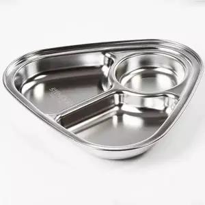 스텐 435UYC84 식판 급식판 나눔접시 배식판 미니 식판 3구