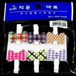 사진집게 모양나무집게 리본 종이집게 페이퍼집게 소형집게