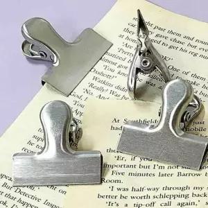 소품 소형 집게 포토행거 실버 사진 걸이 무광 메탈