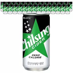 롯데 칠성사이다 제로 210ml x 30캔