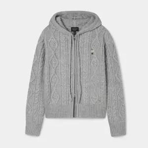 후아유 Aran Cable Hoddie Zip-up 가디건 카디건 WHCKF4V21F 416713