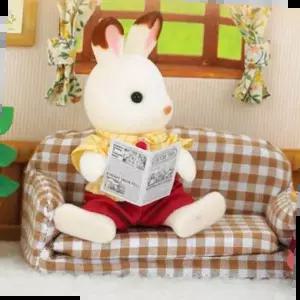 실바니안두더지 실바니안 패밀리 쵸콜릿 토끼 아빠 쇼파 인형 피규어 장난감