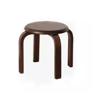 26cm 브라운 다크 스툴 원형 원목 (WFHJL6G)