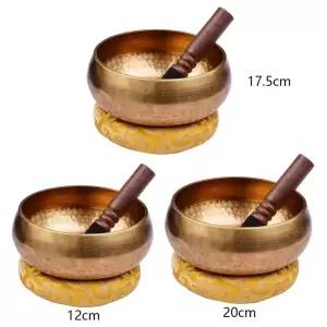 싱잉볼 티베트 금속 공예 명상 노래 그릇 세트 네팔 휴식용 홈 데코 요가