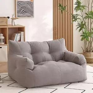 그레이 2인 소파 빈백 편안한 (WFHJIEO)