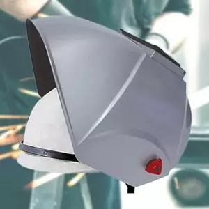 헬멧부착형 은색면체 산업 안전보호구 차광렌즈 차광 용접면 페이스쉴드 흑유리