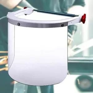 얼굴보호대 투명 안전보호면 폴리카보네이트 헬멧부착형 페이스쉴드