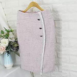 ns_버튼 배색라인SK H라인,모직스커트,정장스커트,오피스룩