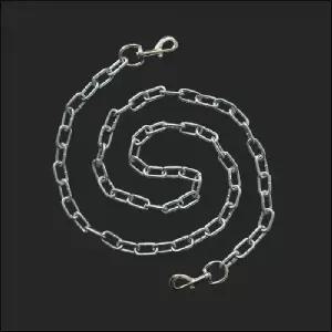 ( )국산 체인개줄 5mm 양고리 스냅 강아지 대형견 중형견 애견 진돗개 리드줄 개줄 견줄 목줄 산책줄 체인