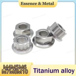 티타늄 합금 육각 플랜지 너트 M4-M10 열두각 자전거 바이크 오토바이 및 자동차 패스너