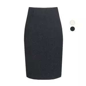 [비비드시크릿가너]여성 H라인 가을겨울 트위드 정장 미디 스커트