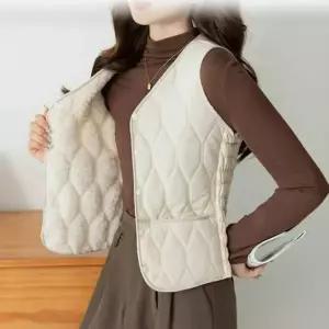[하프클럽/옷자락]여자 따뜻한 겨울 간절기 레이어드 패딩 조끼