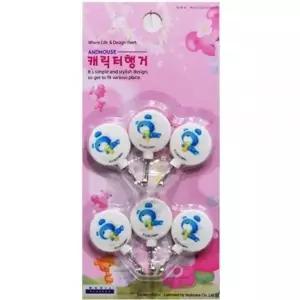 문걸이도어훅 캐릭터 6P 랜덤발송 미니 도어훅 벽후크 (WFGTN5V)