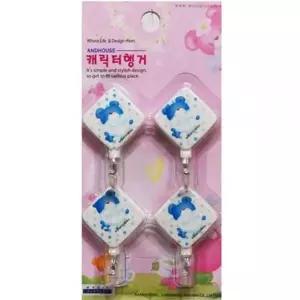 마름모 벽후크 문걸이도어훅 캐릭터 걸이 4P 랜덤발송 (WFGTN5S)