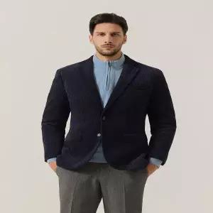 [페라로밀라노] (정가559000원) 남성겨울 비지니스캐쥬얼 코듀로이 벨벳틴 컴포트 콤비자켓 AM0FOZC405