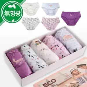알콩단잠 여아팬티 포레스트애니멀 순면 아동 주니어 유아 속옷 팬티5종세트 1644504