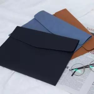 [룽스]가죽 서류파우치 도큐먼트 똑딱이 가방 A4파일