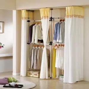 [룽스]커튼행거 옷걸이 4단