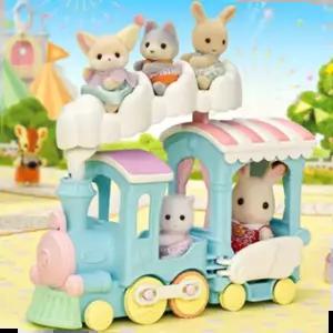 실바니안블라인드백 실바니안 패밀리 사막여우 무지개구름 기차 인형 피규어 장난감