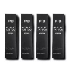 [기타] 포뷰트 두피 타투 정수리 헤어라인 커버 블랙 15g 4개