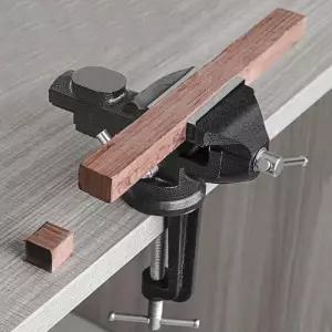 [룽스]작업테이블 탁상바이스 목재 철재 공구 작업 60MM