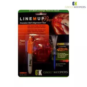 그린키퍼스 라인엠업 프로 볼라이너 샤피 미니펜 4야드더 골프티 세트 레드
